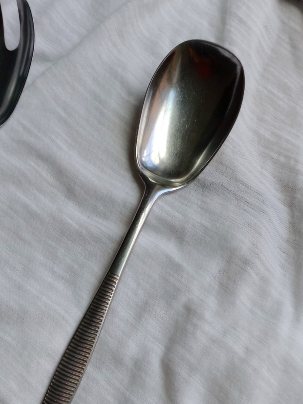 Dansk Designs VI Jens Quistgaard Salad Serving Three Pieces Ribbed Handles - Picture 7 of 13